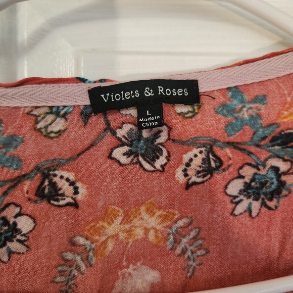 Violets & Roses Kimono - Picture 6 of 6